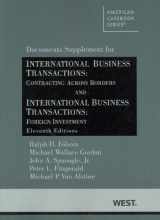 9780314280749-031428074X-International Business Transactions: Contracting Across Borders and IBT, Document Supplement (American Casebook Series)