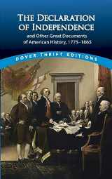9780486411248-0486411249-The Declaration of Independence and Other Great Documents of American History 1775-1865 (Dover Thrift Editions: American History)