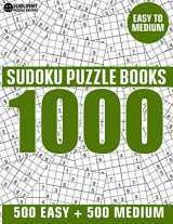 9781689755542-1689755547-1000 Sudoku Puzzles 500 Easy & 500 Medium: Easy to Medium Sudoku Puzzle Book for Adults with Answers