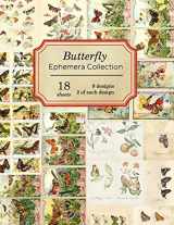 9781689125062-1689125063-Butterfly Ephemera Collection: 18 sheets - 9 designs - 2 of each design (Vintage Ephemera Collection)