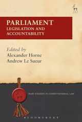 9781509925414-1509925414-Parliament: Legislation and Accountability (Hart Studies in Constitutional Law)