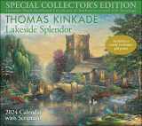 9781524883492-1524883492-Thomas Kinkade Special Collector's Edition with Scripture 2024 Deluxe Wall Calendar with Print: Lakeside Splendor Calendar