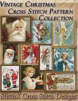 9781500267650-1500267651-Vintage Christmas Cross Stitch Pattern Collection: Black & White Charts