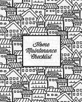 9781649441454-1649441452-Home Maintenance Checklist: Log Book, Keep Track & Record House Systems Schedule, Cleaning, Service & Repairs List, Project Notes & Information Planner, Gift, Journal