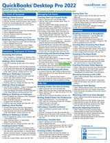 9781941854822-1941854826-QuickBooks Desktop Pro 2022 Quick Reference Training Card - Laminated Tutorial Guide Cheat Sheet (Instructions and Tips)