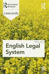 9780415683357-0415683351-English Legal System Lawcards 2012-2013
