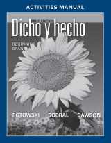 9780470937914-0470937912-Dicho y hecho, Activities Manual with Lab Audio: Beginnins Spanish (Spanish Edition)