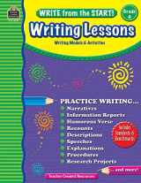 9781420680720-1420680722-Writing Lessons, Grade 4: Writing Models & Activities (Write from the Start!)
