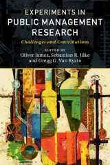 9781107162051-110716205X-Experiments in Public Management Research: Challenges and Contributions