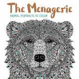 9781438008509-1438008503-The Menagerie: Animal Portraits to Color