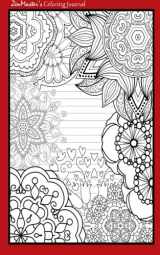 9781533121196-1533121192-Coloring Journal (red): Therapeutic journal for writing, journaling, and note-taking with coloring designs for inner peace, calm, and focus (100 ... relaxation and stress-relief while writing.)