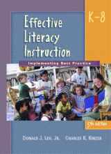 9780130995414-013099541X-Effective Literacy Instruction, K-8: Implementing Best Practice