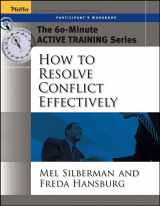 9780787973568-0787973564-The 60-Minute Active Training Series: How to Resolve Conflict Effectively, Participant's Workbook