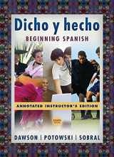 9780470171172-0470171170-Dicho Y Hecho: Beginning Spanish Annotated Instructor's Edition