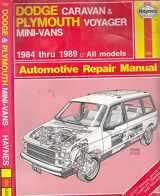 9781850106593-1850106592-Dodge Caravan & Plymouth Voyager mini-vans automotive repair manual (Haynes automotive repair manual series)