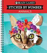 9781680229004-1680229001-Brain Games - Sticker by Number: Animals (28 Images to Sticker)