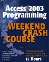 9780764539756-0764539752-Access 2003 Programming Weekend Crash Course