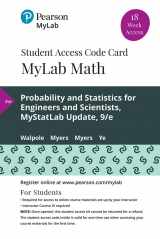 9780135834220-0135834228-Probability & Statistics for Engineers & Scientists, Updated Edition -- MyLab Statistics with Pearson eText