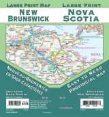 9781774492840-1774492849-New Brunswick / Nova Scotia Large Print, New Brunswick Province Map