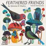 9781631368691-1631368699-Feathered Friends 2023 Wall Calendar: Watercolor Bird Illustrations by Geninne Zlatkis | 12" x 24" Open | Amber Lotus Publishing