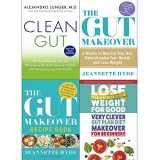 9789123675340-9123675349-Clean gut, gut makeover, recipe book and very clever gut diet 4 books collection set