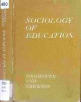 9780256016741-0256016747-Sociology of education (The Dorsey series in sociology)
