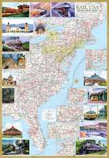 9781888216486-1888216484-Rail U.S.A. Museums & Trips Eastern States Illustrated Map Laminated Poster