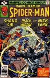 9780408519793-0408519797-Marvel Team-up: Spiderman, Shang Chi, the Black Widow, and Nick Fury: The Spider-man Who Fell to Earth! (0714860214709, Vol. 1, No. 85, September 1979)