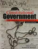 9780757590641-0757590640-Constitutional Government: The American Experience