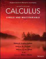 9781119138549-111913854X-Calculus: Single and Multivariable, 7e Student Solutions Manual