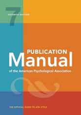 Sell back Publication Manual (OFFICIAL) 7th Edition of the American Psychological Association 9781433832154 / 1433832151
