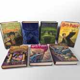 Sell back 1-st Edition Harry Potter Full Book Set Volumes 1-7 Hardcover 9780439890878 / 043989087X