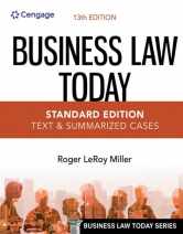 Sell back Business Law Today - Standard Edition: Text & Summarized Cases (MindTap Course List) 9780357634851 / 0357634853