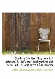 9781116509441-111650944X-Samtliche Schriften. Hrsg. Von Karl Lachmann. 3., Auf's Neue Durchgesehene Und Verm. Aufl., Besorgt (German Edition)