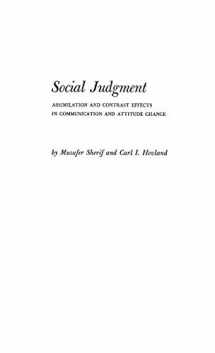 9780313224386-0313224382-Social Judgment: Assimilation and Contrast Effects in Communication and Attitude Change (Yale Studies in Attitude and Communication)