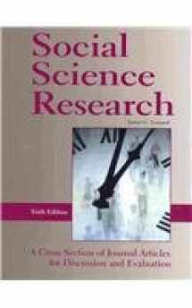 9781884585876-1884585876-Social Science Research: A Cross Section of Journal Aritcles for Discussion and Evaluation