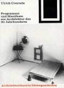9783528086015-3528086017-Programme und Manifeste zur Architektur des 20. Jahrhunderts (German Edition)