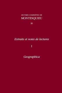 9780729409100-0729409104-Extraits Et Notes De Lectures I: Geographica (Œuvres complètes de Montesquieu) (French Edition)