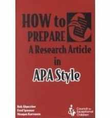 9780865863941-0865863946-How to Prepare a Research Article in Apa Style