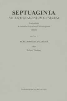 9783525534496-3525534493-Septuaginta. Band 7,2: Paralipomenon liber II (Septuaginta: Vetus Testamentum Graecum, 7-2) (German, Latin and Greek Edition)