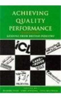 9780304327584-0304327581-Achieving Quality Performance: Lessons from British Industry