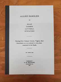 9780832818769-0832818763-Read and Allied Families of Read, Corbin, Luttrell and Bywaters of Culpeper County, Virginia