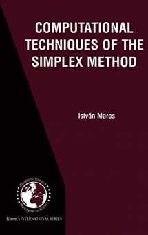 9781402073328-1402073321-Computational Techniques of the Simplex Method (International Series in Operations Research & Management Science, 61)