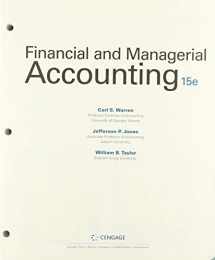 9780357068960-0357068963-Bundle: Financial & Managerial Accounting, Loose-leaf Version, 15th + Working Papers, Chapters 1-14