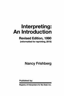 9780916883072-0916883078-Interpreting: An Introduction