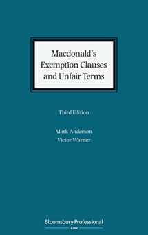 9781526503718-1526503719-Macdonald's Exemption Clauses and Unfair Terms