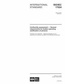 9789267107158-9267107151-ISO/IEC 17024:2012, Second Edition: Conformity assessment - General requirements for bodies operating certification of persons