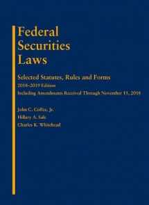 9781642426731-1642426733-Federal Securities Laws: Selected Statutes, Rules, and Forms, 2018-2019 Edition