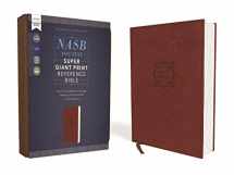 9780310455080-0310455081-NASB, Super Giant Print Reference Bible, Leathersoft, Brown, Red Letter, 1995 Text, Comfort Print