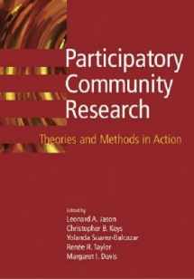 9781591470694-1591470692-Participatory Community Research: Theories and Methods in Action (APA Decade of Behavior Volumes)